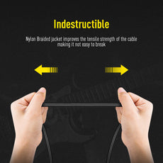 Sonicake - Guitar Cable 6m Nylon ST-RA/Black Buy in Australia
