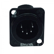 Load image into Gallery viewer, ENOVA XLR chassis connector male 5-pin black metal housing solder cups