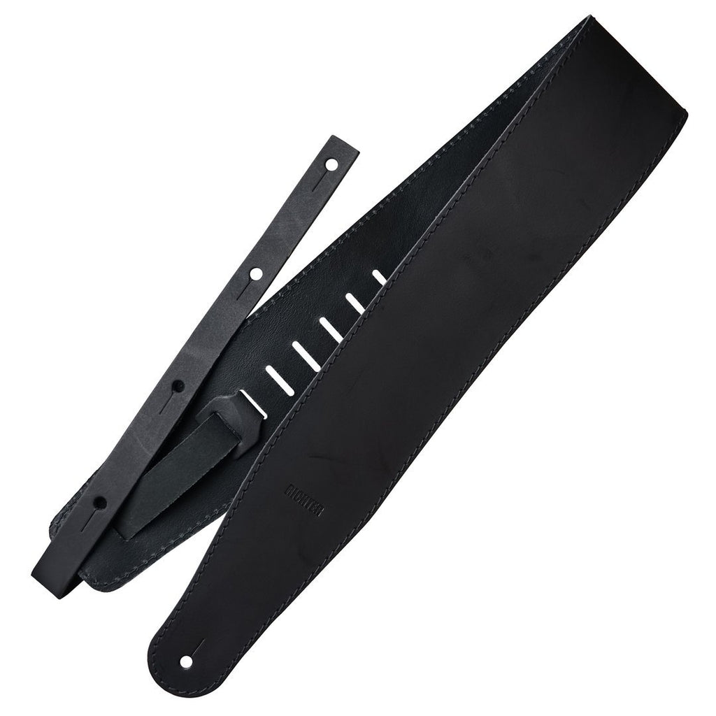 Richter Straps - Raw III Contour Vintage Black Guitar Strap