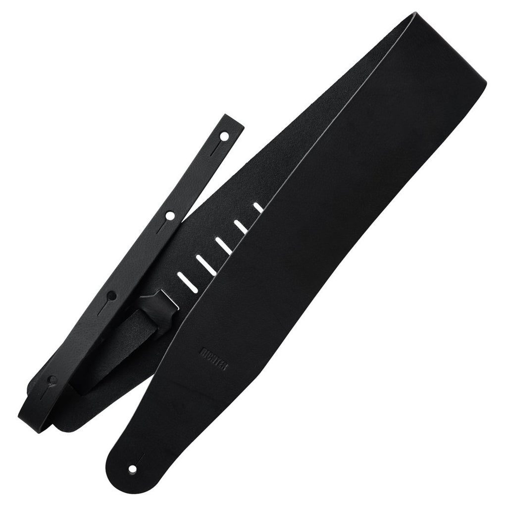 Richter Straps - Raw III Punch Black Guitar Strap