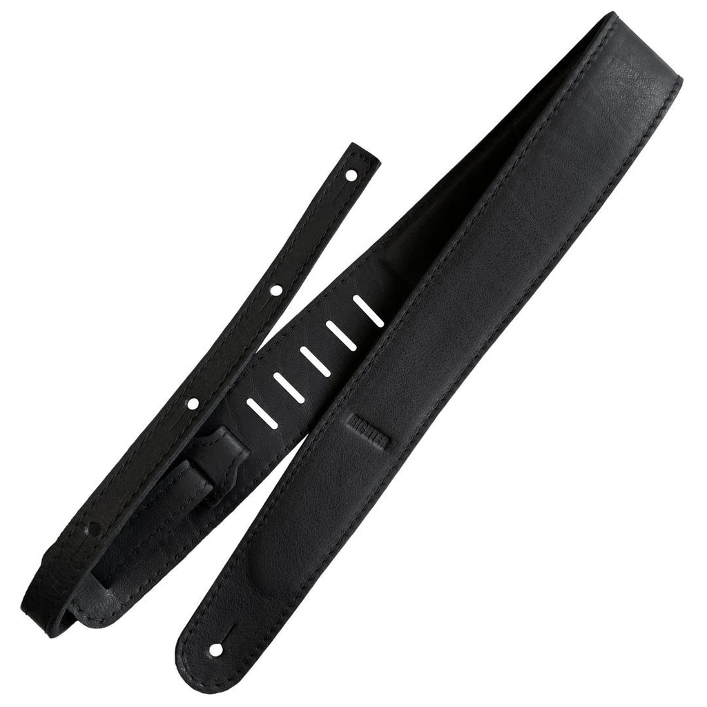 Richter Straps - Raw II Pad Nappa Black Guitar Strap