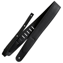 Richter Straps - Raw II Pad Nappa Black Guitar Strap