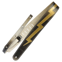 Load image into Gallery viewer, Richter Straps - Raw II Lightning Bronze / Gold Guitar Strap