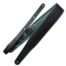 Load image into Gallery viewer, Richter Straps - Springbreak I Nappa Black / Olive Guitar Strap