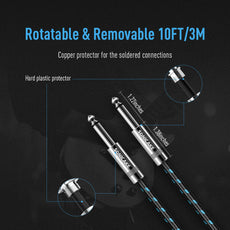 Sonicake - Guitar Cable 3m Nylon ST-ST/B&B Australia