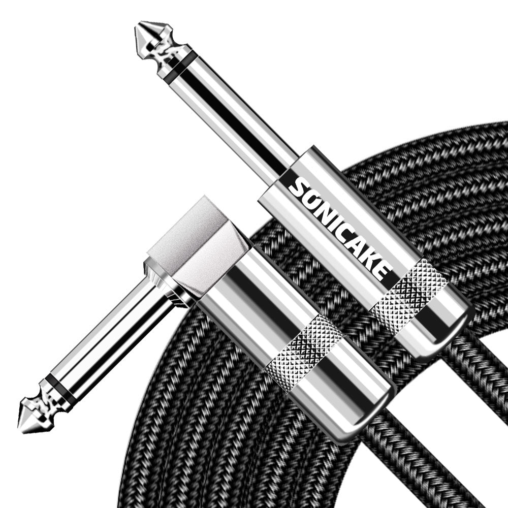 Sonicake - Guitar Cable 6m Nylon ST-RA/Black Australia