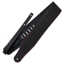 Load image into Gallery viewer, Richter Straps - Raw III Contour Vintage-Black / Red Guitar Strap