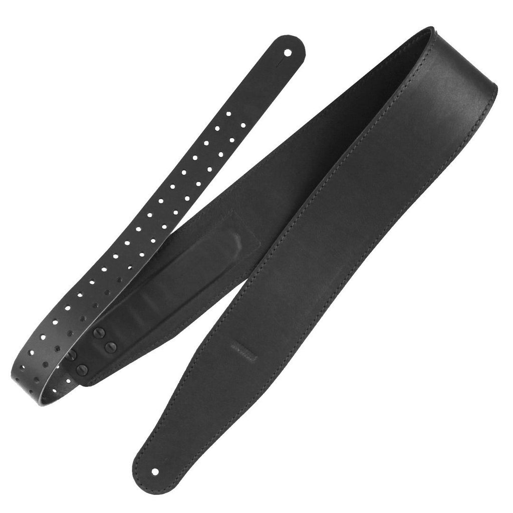 Richter Straps - Raw V Nappa Black Guitar Strap