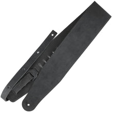 Load image into Gallery viewer, Richter Straps - Raw III Contour Waxy Suede Black Guitar Strap