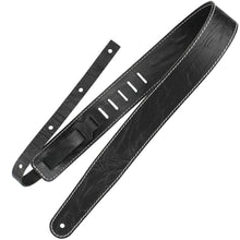 Load image into Gallery viewer, Richter Straps - Raw II Contour Wrinkle Black Guitar Strap