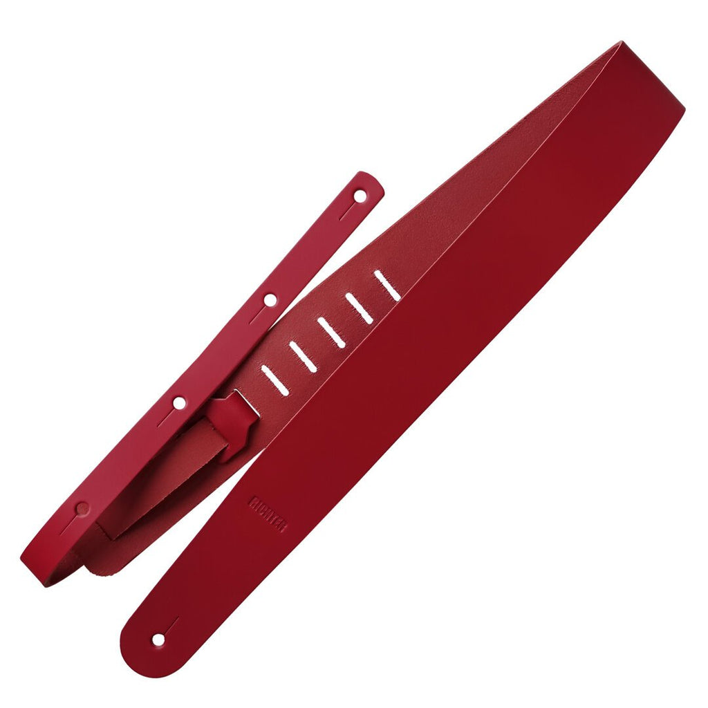 Richter Straps - Raw II Punch Red Guitar Strap