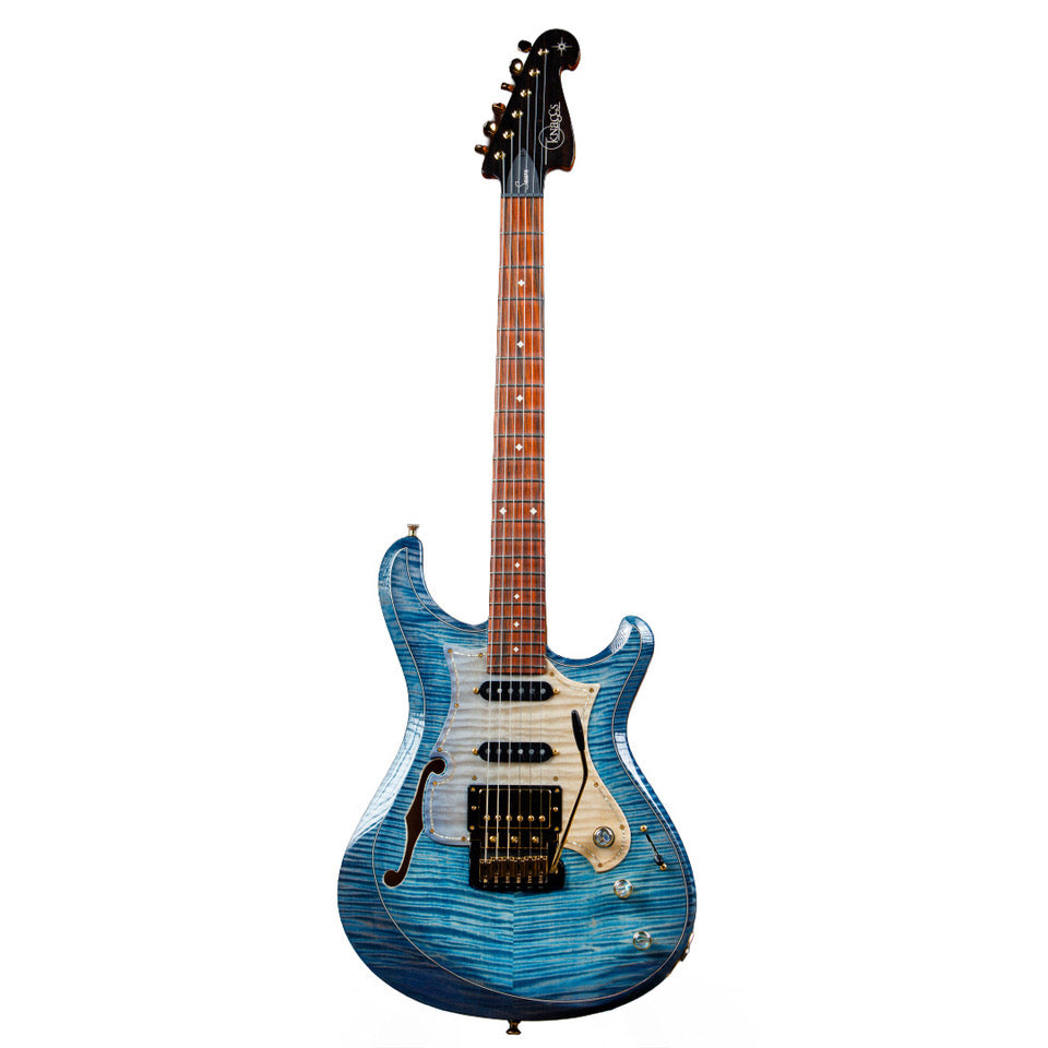Knaggs USA Severn Turquoise Beach Burst Deep Hollow T1 Top